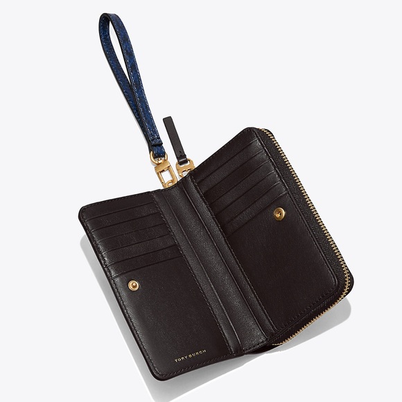 Tory Burch Gemini Link Snake Bi-Fold Wallet - Picture 4 of 4